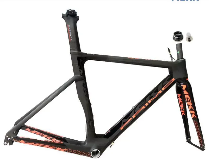 1set Primo6.6 700c x 560/580 Veľký roadový bicykel z uhlíkových vlákien Fork SELTPOST Vnútorná kabeláž s výpadkom 130 mm QR zúženou trubicou
