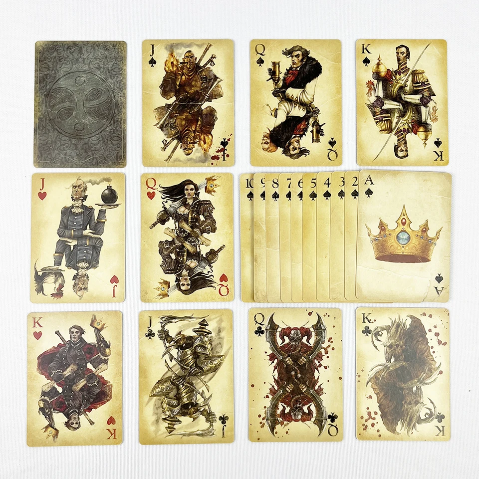 1set Vintage Štýl Hrací karty Fable 3 Game Poker Carte Hracie karty z edície Limited Collector's Edition Limited Collector's Edition!