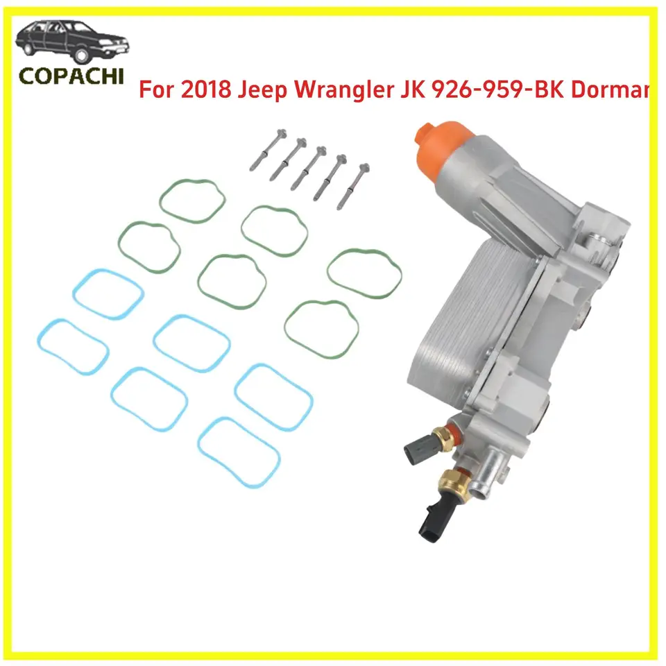 1setový olejový filter s motorovým olejom Filter 2018 Jeep Wrangler JK 926-959-BK Dorman 5184294AC 7B0115401 5184294AC Časť