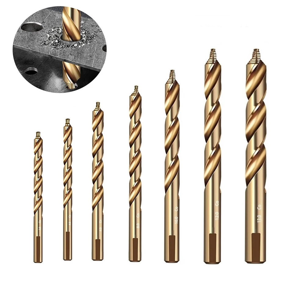 1x 3-13 mm m35 kobalt priamy krok Vŕtacie kúsky DRILT OTH OTVORE NA NEPRAVODNÁ OCELNÁ OCELNÁ Vŕtačka vŕtačka pre ručné elektrické vŕtačku