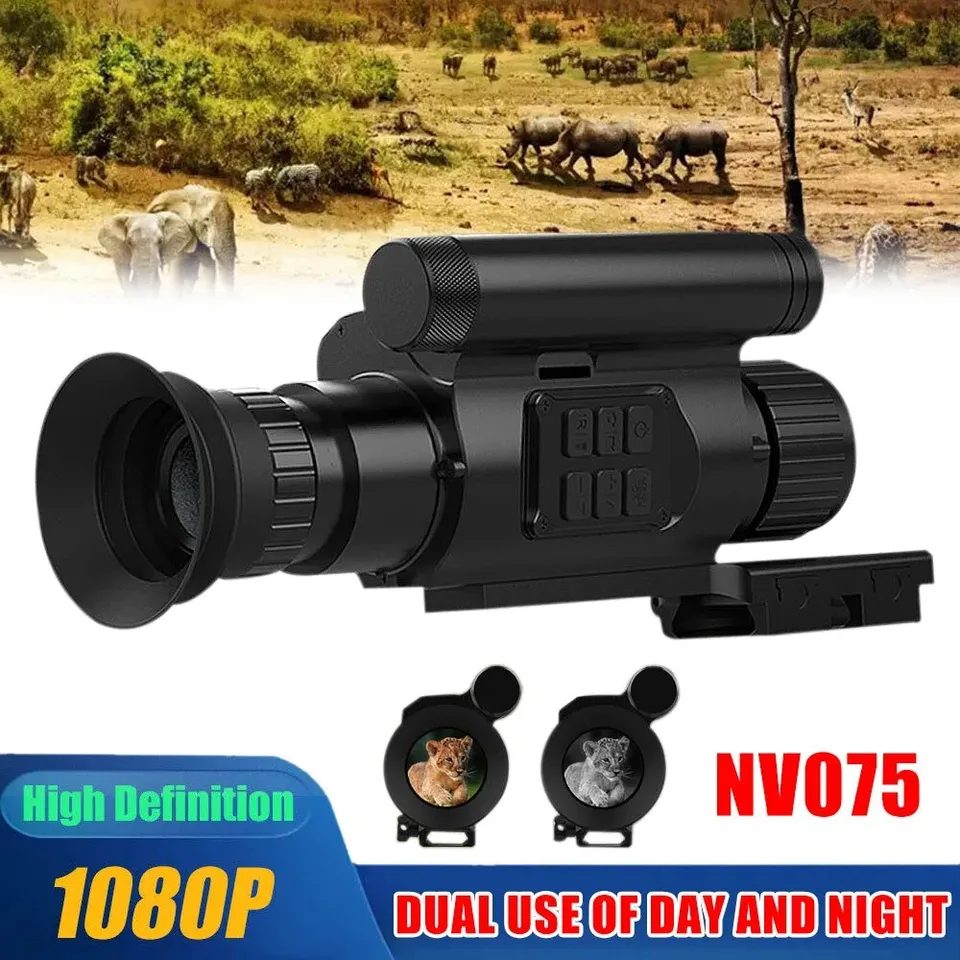 1x-4x digitálny zväčšenie Night Vision Hunt Rozsah 1080p Videokamera infračervená 3MP