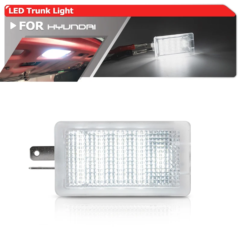 1x biely LED Trunk CARGO Area Lights Lamps Luggage Compartment Svetlo pre Hyundai Sonata Elantra Accent I10 I20 I30 I40 Genesis Veloster