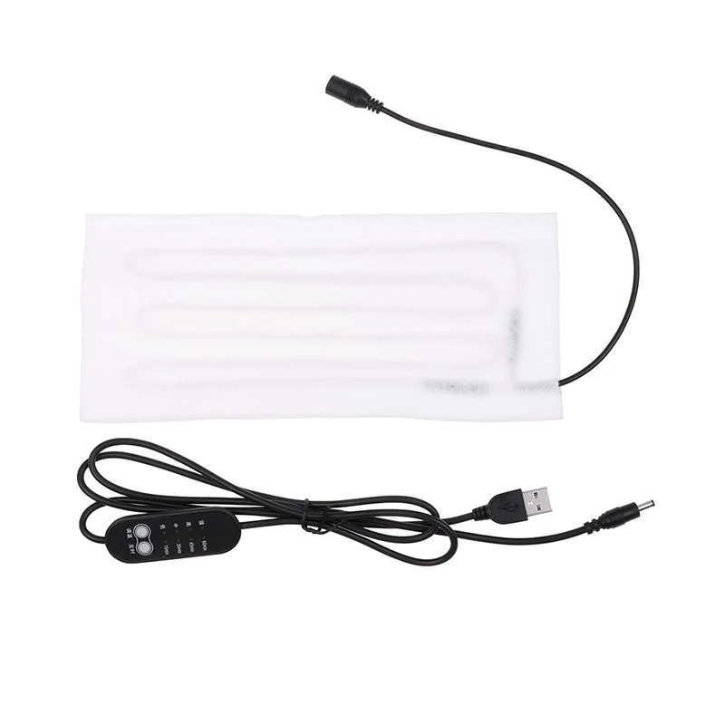 1x krčný vankúšový spínač Vykurovacia podložka USB port nastaviteľný inteligentný diaľkový ovládací list rohož zimný prenosný elektrický ohrievač tanier