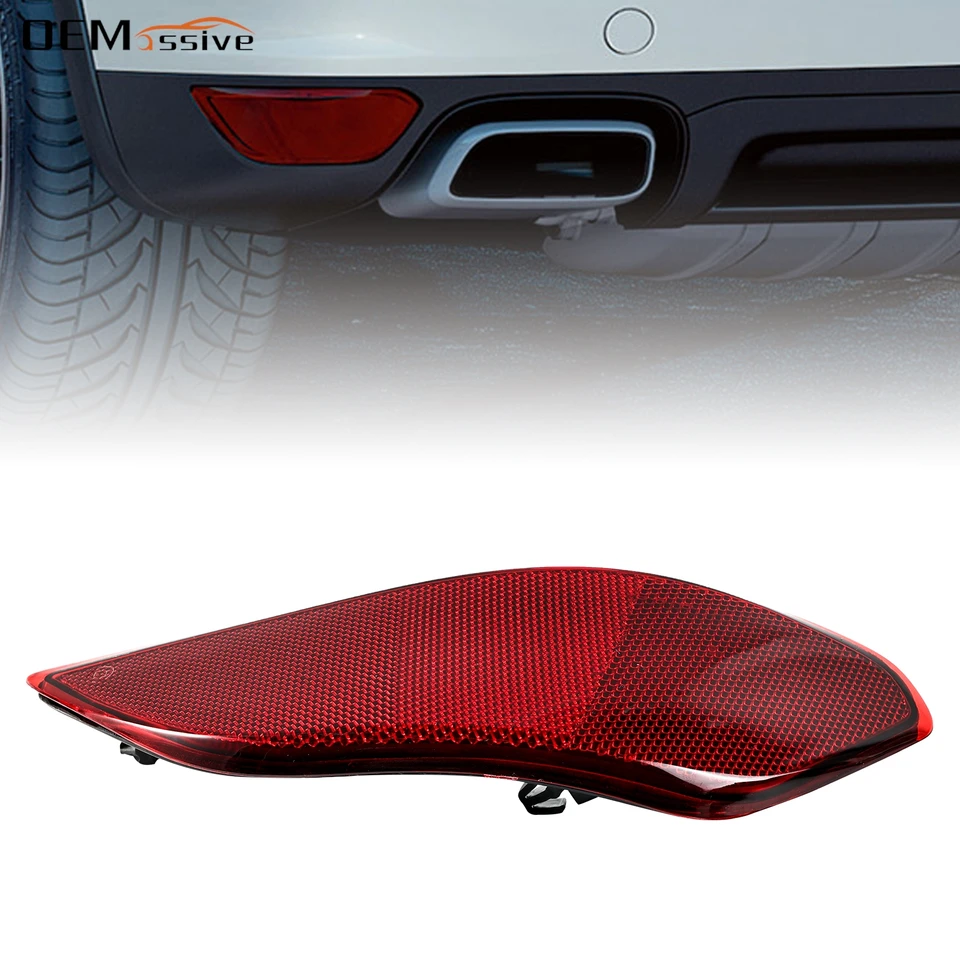 1x ľavá strana Zadné nárazníky Cover Tail Fog Light Reflektor šošovky pre Porsche Cayenne 2011-2014 Zadný signálny žiarovka 95863110500