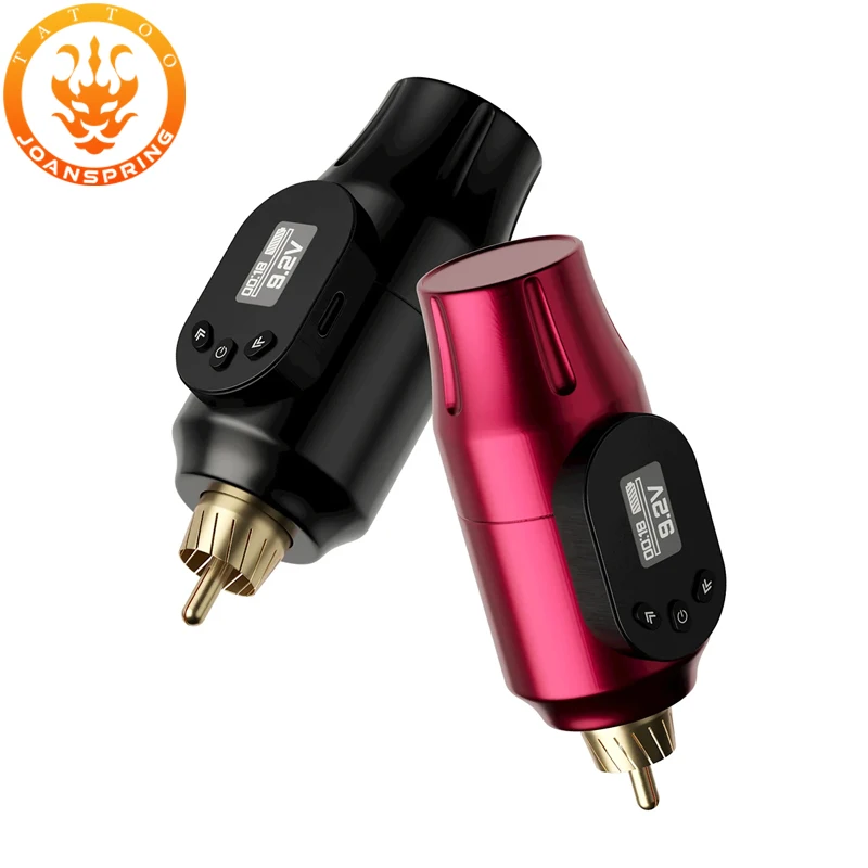 2 000 mah bezdrôtové tetovanie napájacieho zdroja Nabíjateľné tetovanie batérie RCA konektor Rotary Tattoo Pen Machine Tetovanie napájacie napájanie
