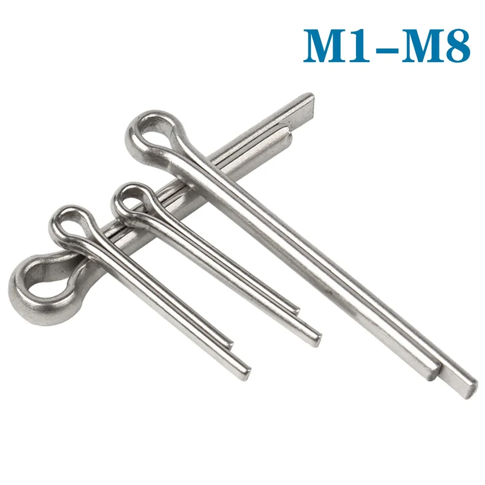 2-100ks M1 M1,2 M1,5 m2 m3 m4 m6 m8 z nehrdzavejúcej ocele U tvar typu pružina Catter vlasové špendlíky oceľové kolíky Split Clamp Open Elastic Elastic Elastic