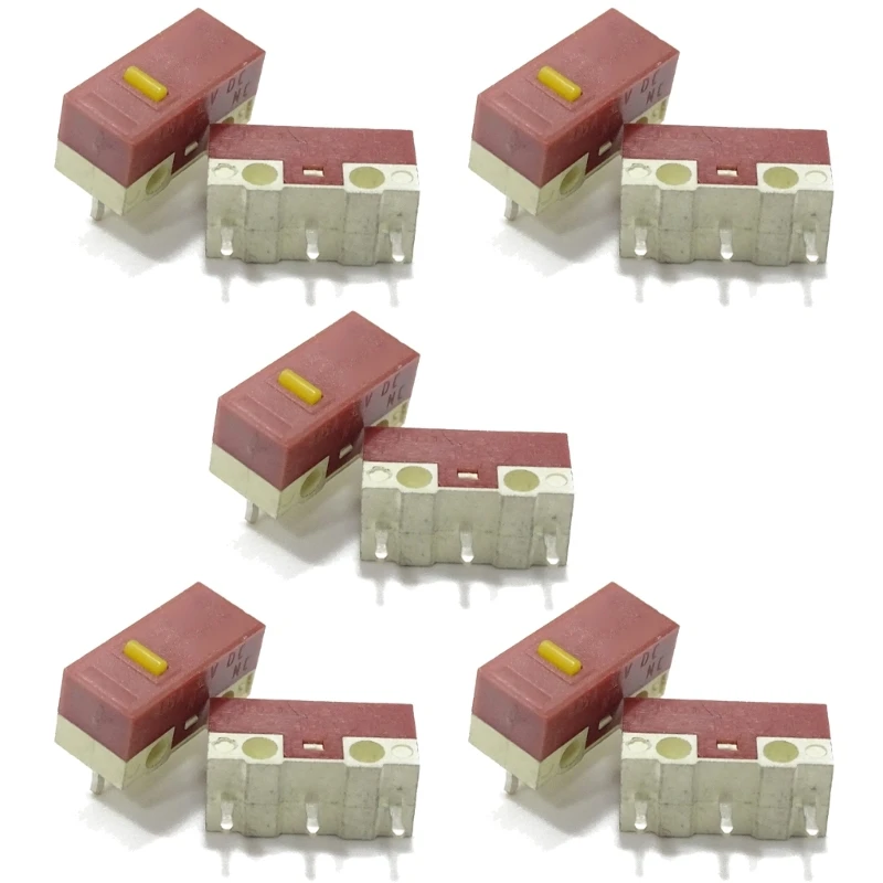 2/10ks Huano Original Micro Switch Micro Switch 3pins 30 m kliknutia MICE MICRO MUTE TLAČIDLO MICROSWITCH