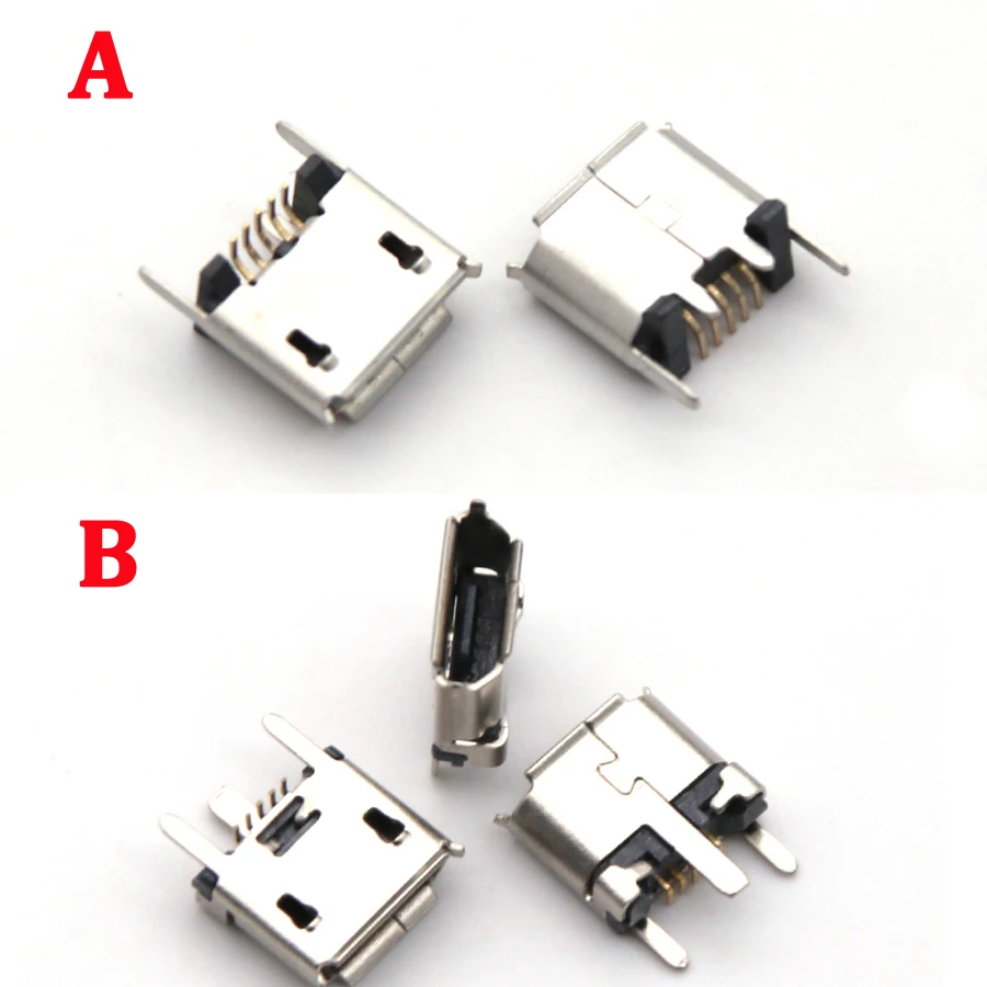 2-10ks Micro Mini Mini USB Jack Socket nabíjací port prístav pre Alpha 200 Garmin Edge 820 Garmin Edge 520 5P Výmena konektora konektora