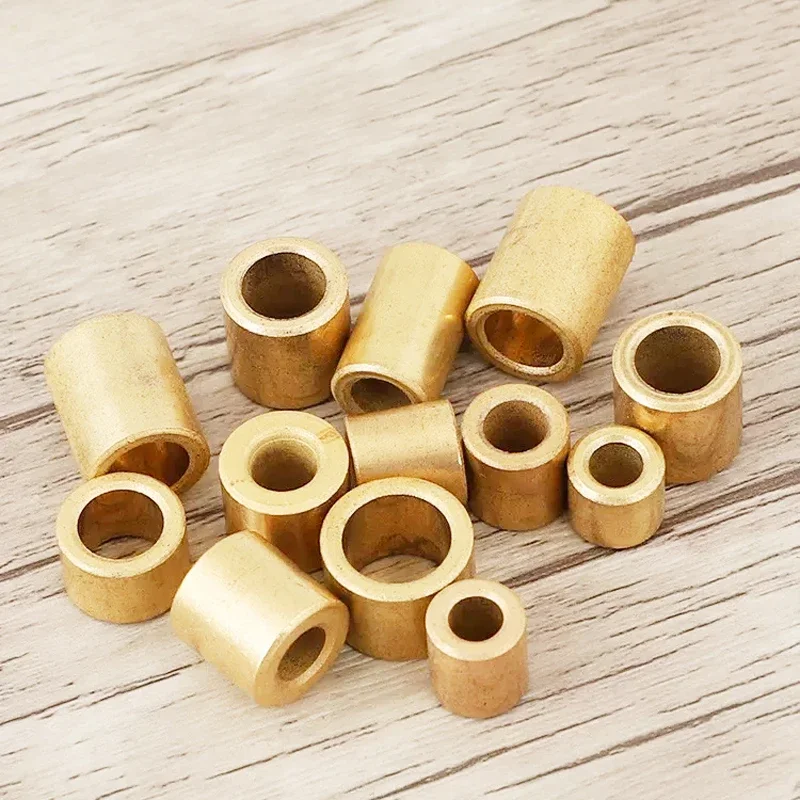 2-10ks mosadzný rukáv Základné puzdro Pushing Vnútorný priemer 3 mm 4 mm 6 mm 8 mm 10 mm 12 mm ložiskový oblek pre dĺžku posúvacieho bloku 4-20 mm