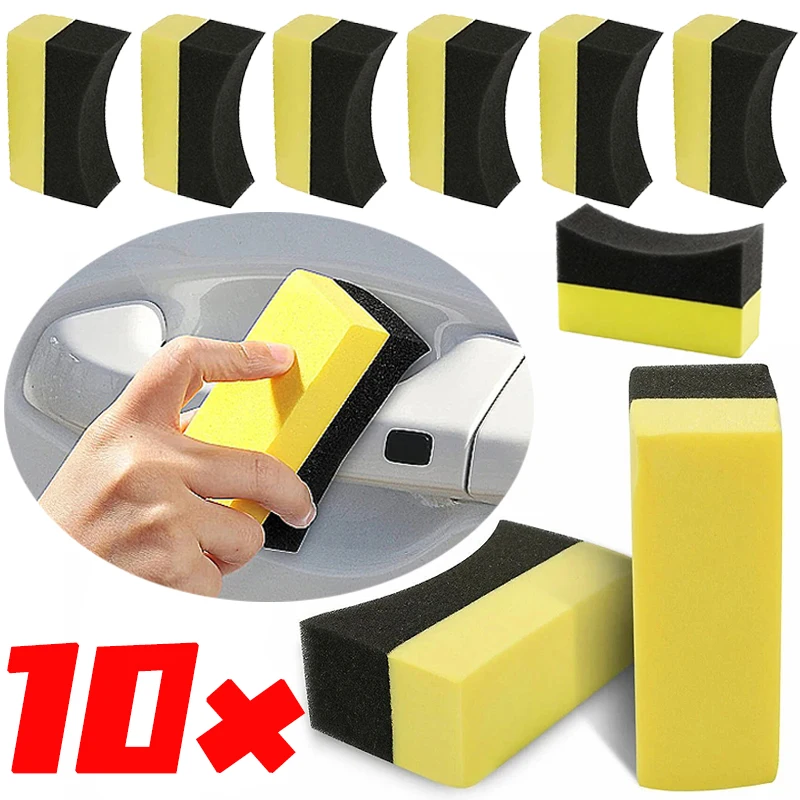 2-10ks pneumatiky leštiaca voskovacia špongia s detailom aplikátora Sponge Applicator podložky pneumatí
