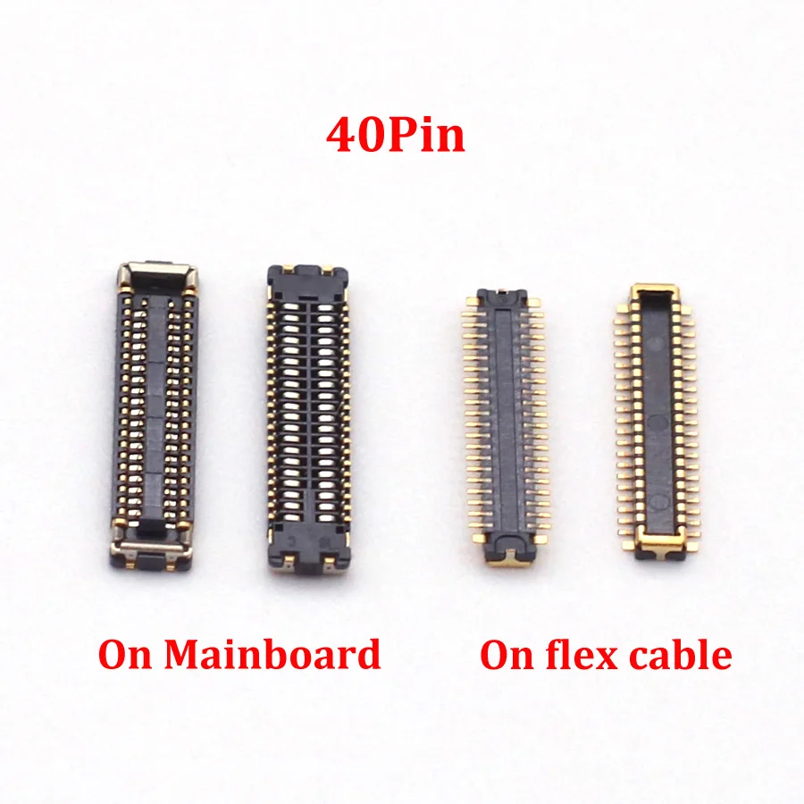 2-10x LCD displej obrazovky FPC konektor flex plug Jack pre Xiaomi Note 8 Pro 8T 7 Redmi Note8 HongMi Note7 Note8t na doske 40 Pin 40 Pin