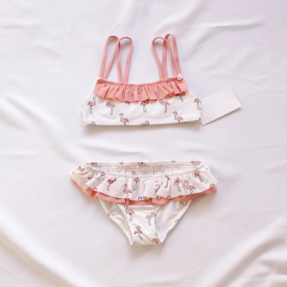 2-10YEARS KIDS PLAVODY PRE BBAY GIRLY Dva kúsky plavky Dievčatá Bikiny Set Kids Plauning Suits Beach Biquini Girl Swimming Wear