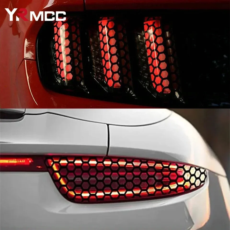 2/1ks Univerzálne nálepky na chvost auta Tail Lamp Slepe Lamp na zadné svetlomety Svetlomet Dymle Dymle Stiapky pre nálepky pre automatické dekorácie motocykla