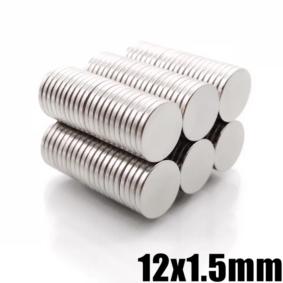 2-2 000 pcs 12 mm x 1,5 mm silné magnety s okrúhlym valcom 12x1.5 NEODYMIUM NOVINKA NOVINKA 12*1,5 Art Craft Connection IMANES 12x1,5 mm