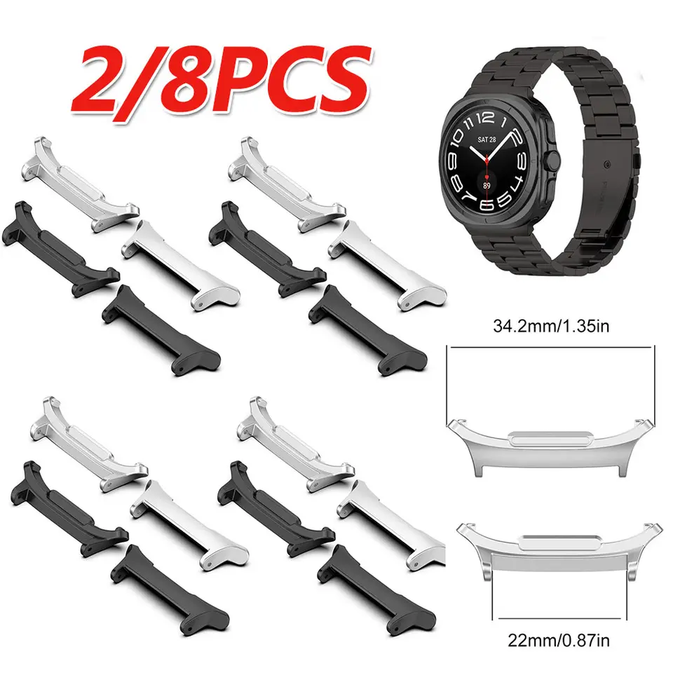 2-20ks Metal Watchband Connector Connector Zinc Zinc Watch Band Connector Adapter pre Samsung Galaxy Watch 7 Ultra 47 mm