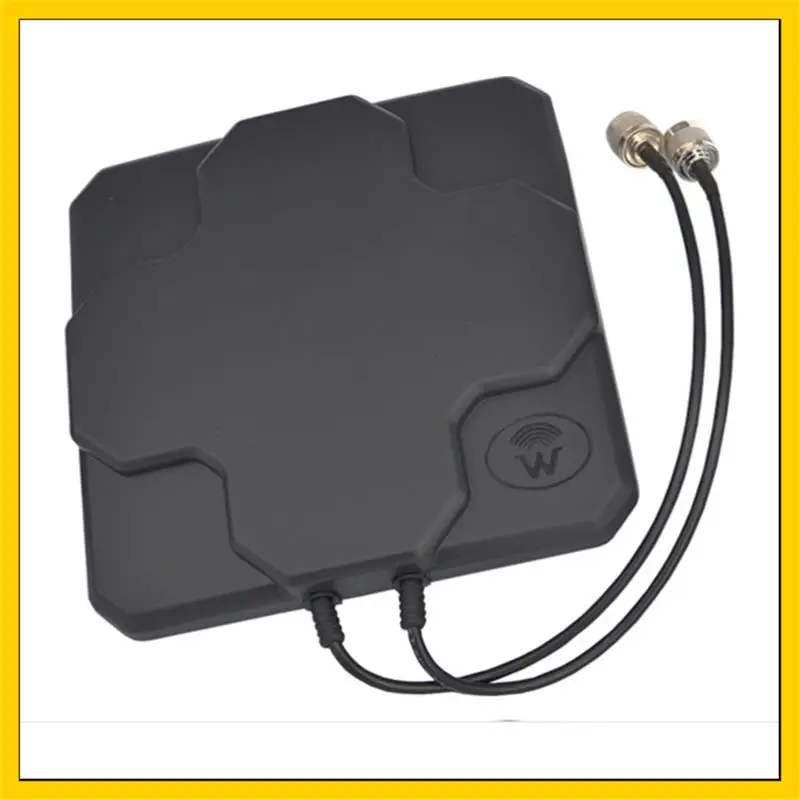 2*22dbi vonkajšie 4G MIMO anténa LTE Dual Polarization Panel Anténa n mužský konektor (biela alebo čierna) 20 cm káblového kábla