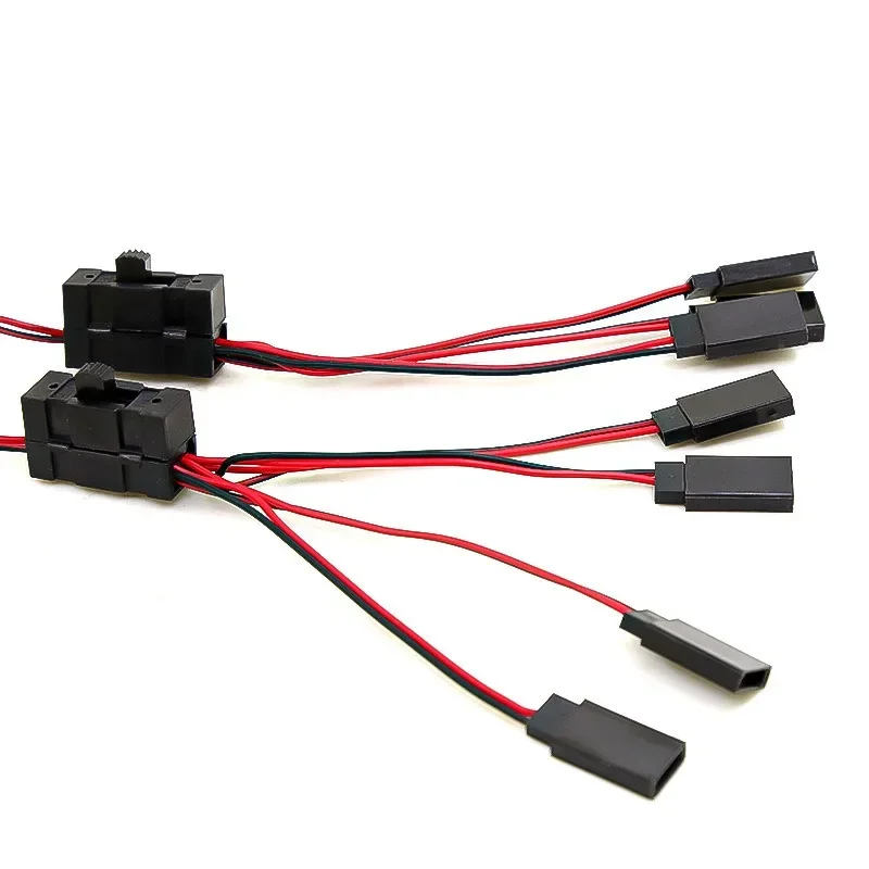 2 3 4-cestné LED svetlo Rozdelenie spínaču ovládača Y COBNE SERVO SERVO pre 1/10 TRX-4 SCX10 RC Oil/Tram/lezenie