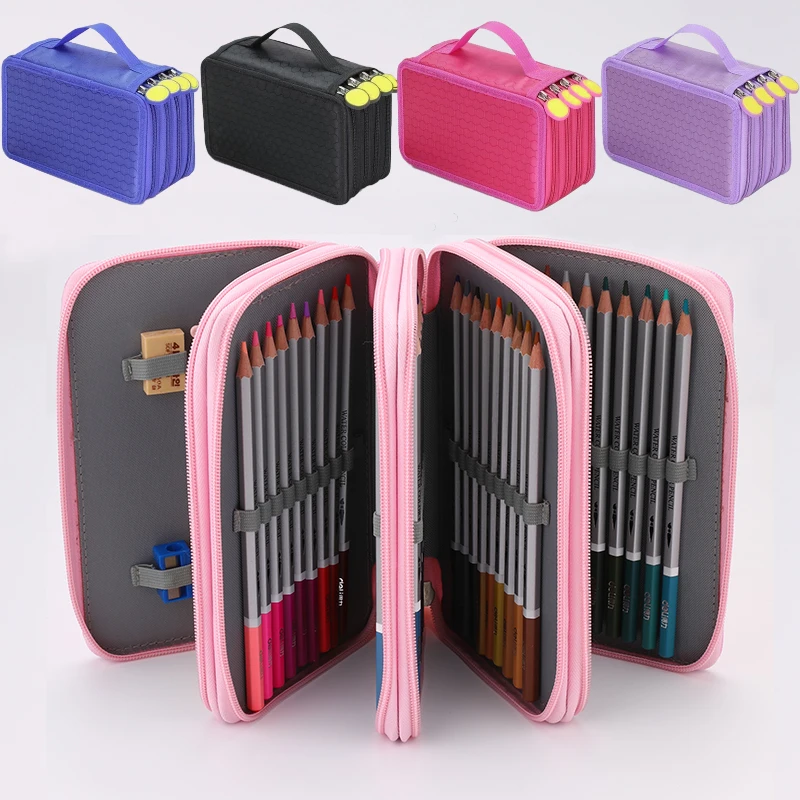 2/3/4. podlahové puzdro Cencil Cuencil Kawaii Stationery Cencil Case for Girls Peruzky Boxy School Case 3 Odložky Školské koláčiky 04856