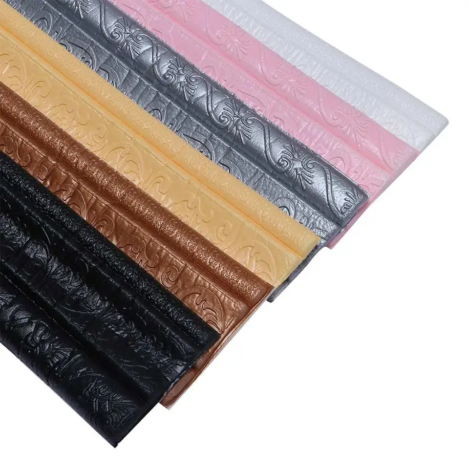 2,3 m/roll 3D vodotesná rustikálna dlaždica obývacia izba Kúpeľňa podozrenie Self Adhesive VintageBorders 3D nástenné nálepky