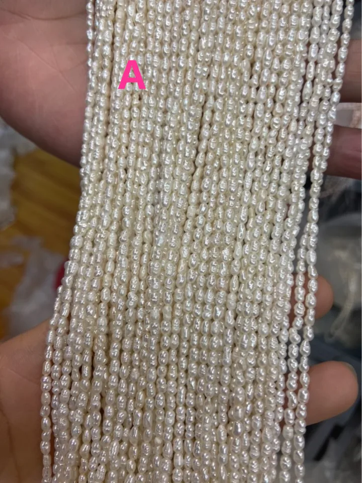 2-3 mm a-aaaa malá prírodná sladkovodná ryža malá perlová šnúra
