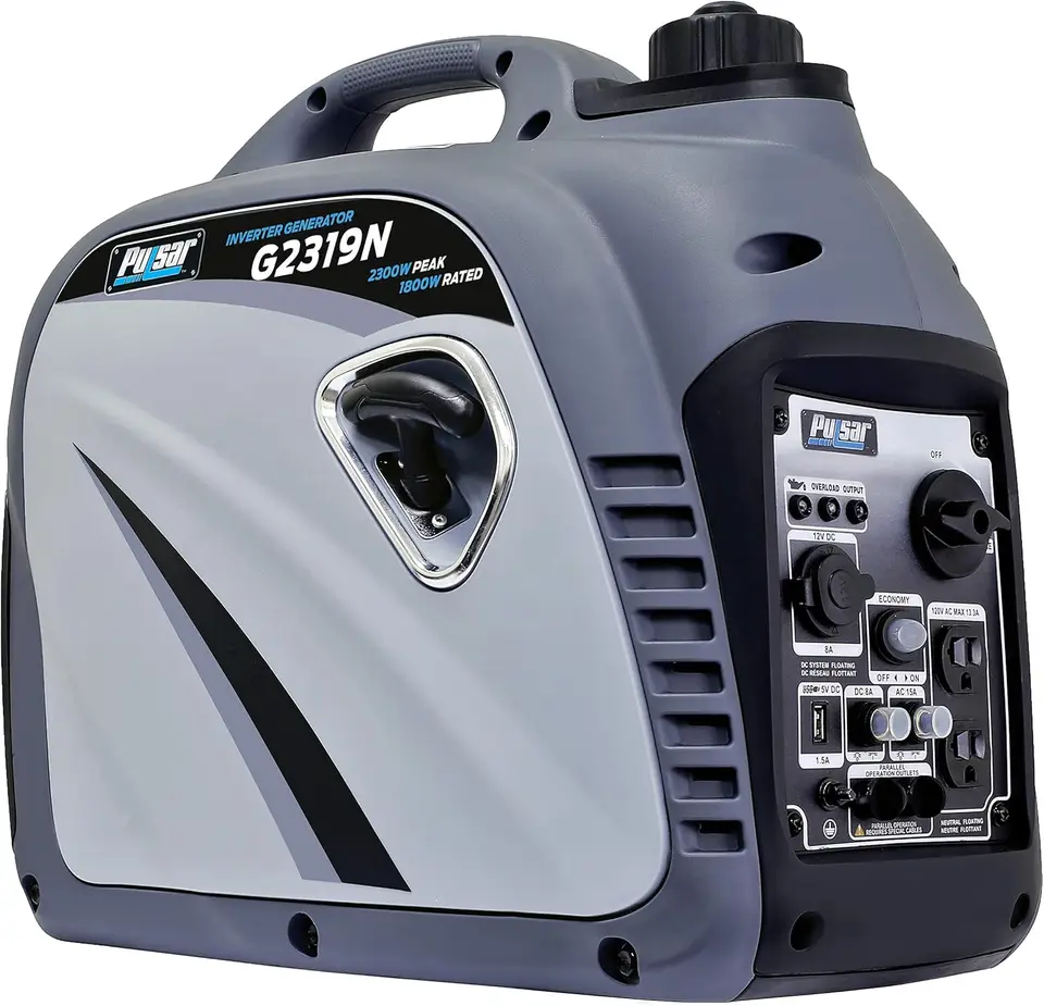 2 300 W prenosný plynový generátor invertora s výstupom USB a paralelnou schopnosťou, kompatibilný s CARB, G2319N