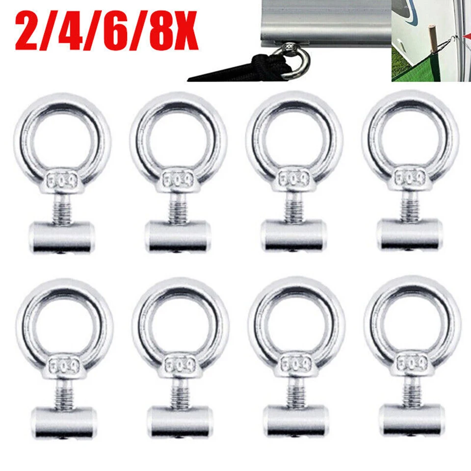 2/4/6/8ks 304 Nerezová oceľová markíza zátky 12x6mm zastavuje motorový automobil Campervan Caravan Auto príslušenstvo skrutka