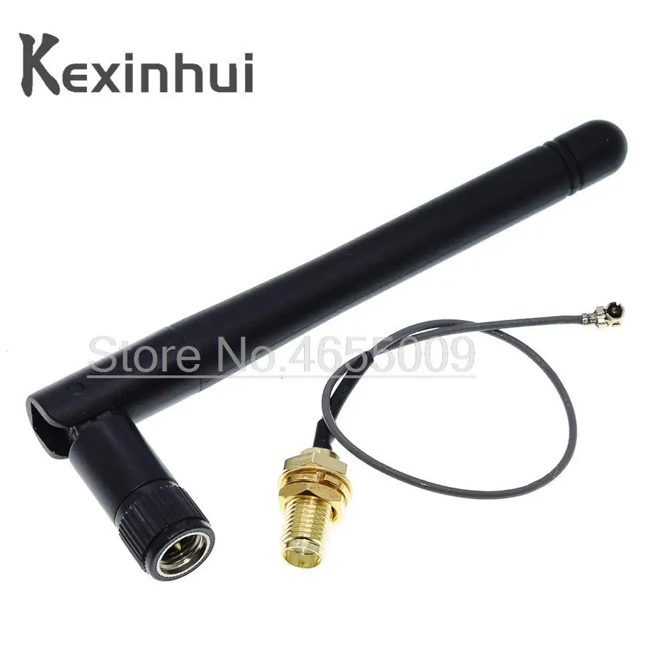 2,4 GHz 3DBI WiFi 2,4G anténna letecká RP-SMA samec bezdrôtového smerovača+ 17cm PCI U.fl IPX na RP SMA samec prasiatko kábla ESP8266 ESP32
