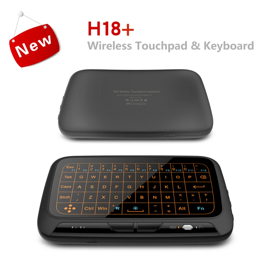 2,4 GHz Air Mouse Keyboard USB Dongle prijímač na celú obrazovku Touch Qwerty TouchPad Plug a prehrávanie klávesníc Smart Air Mouse pre IPTV