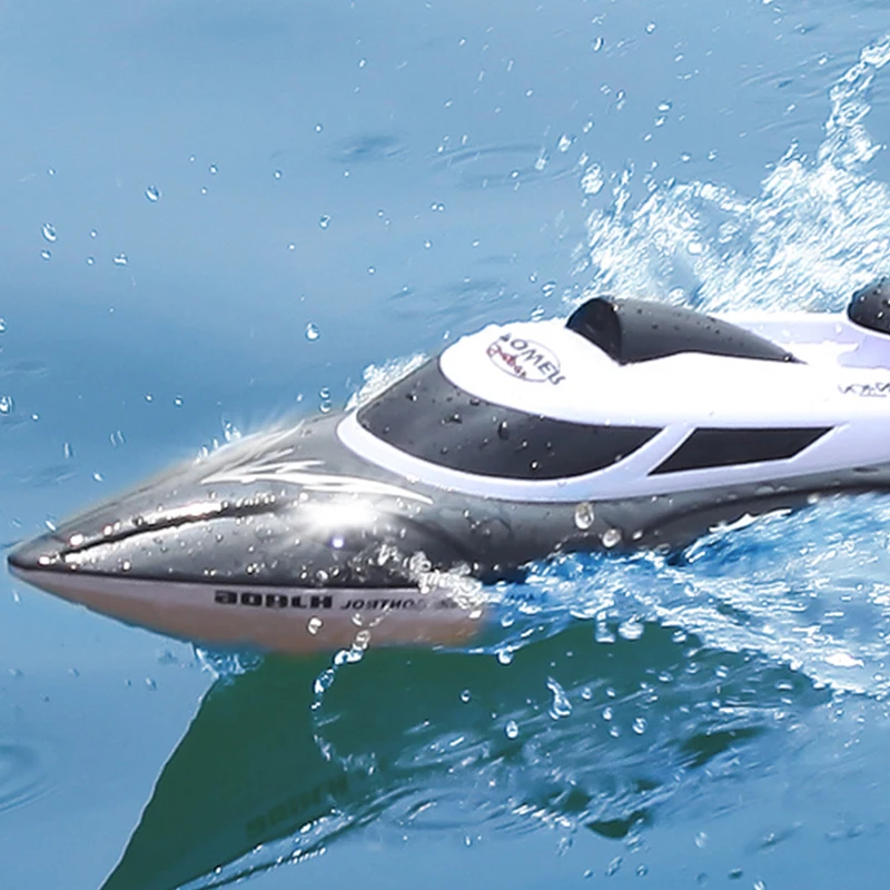 2,4 GHz HJ806 Veľký RC Speedboat s LED svetlom 35 km/h 200 ms vodotesný model vysokorýchlostných závodných lodí vonkajšie hračky Darčeky Boys