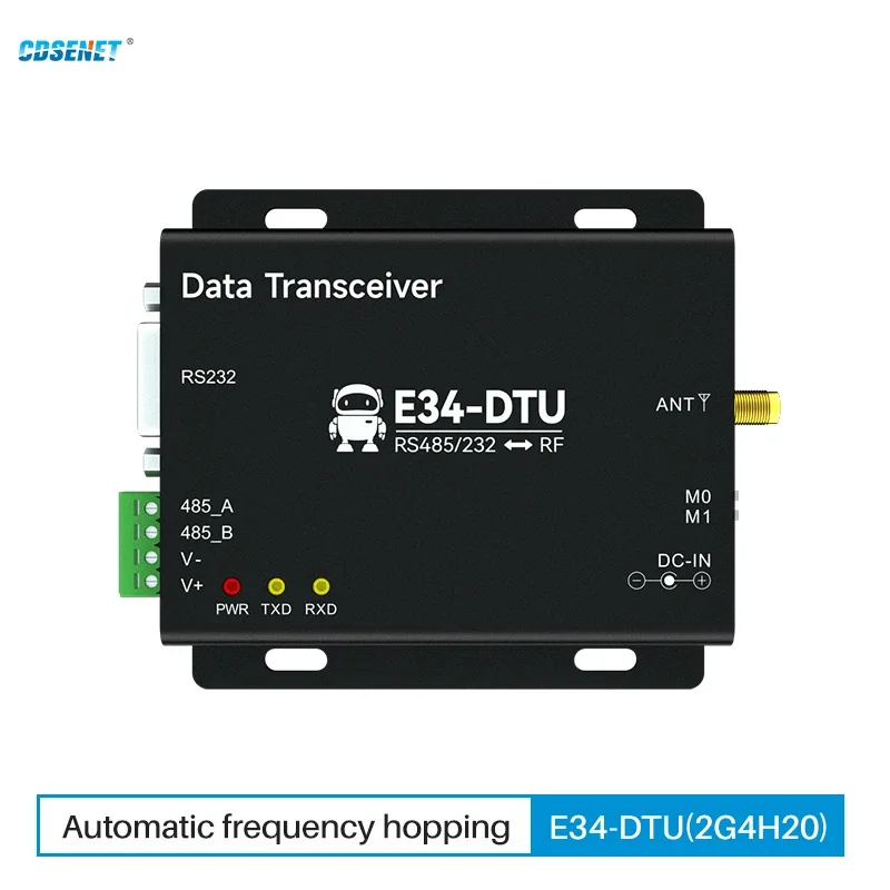 2,4 GHz RS485 RS232 Wireless UHF Modul RF Transceiver CDSENET E34-DTU (2G4H20) 20DBM Automatické frekvenčné skok