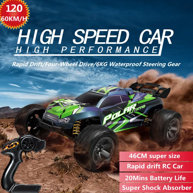 2,4 GHz vysokorýchlostné driftové diaľkové ovládanie terénne vozidlo 60 km/h 6 kg nepremokavé riadiace zariadenie Super nárazový tlmič RC CAR HOOL