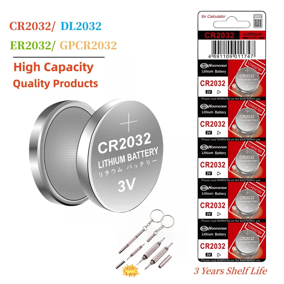2-40ks CR2032 lítium batérie gombíky Cell Cell kompatibilné s Airtag kľúčom kalkulátorov FOBS Calculators Pulty Coin Watch Batérie