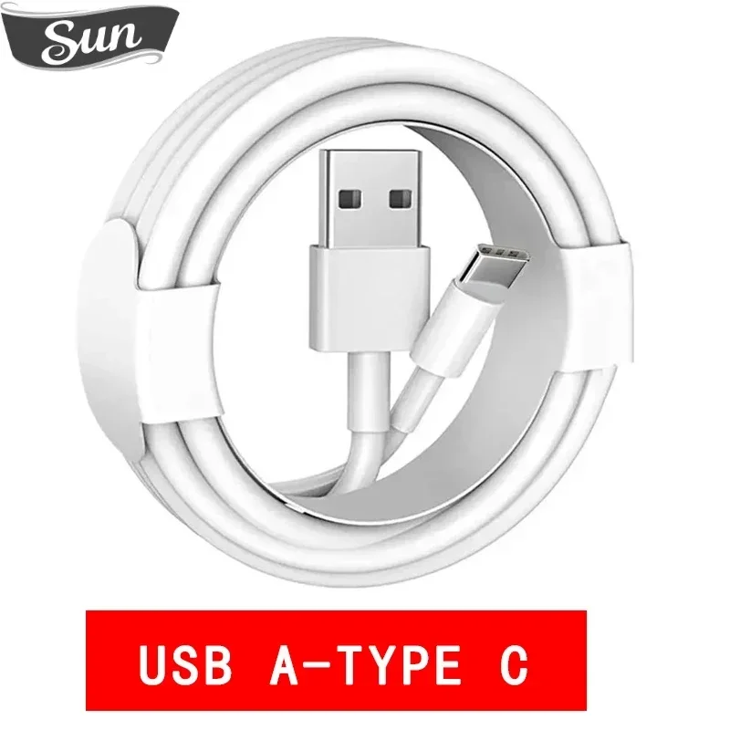 2.4A TPE USBA na typ C Rýchle nabíjanie údajov Sync kábel mobilného mobilného nabíjačky smartfónov pre rýchle kábel Samsung Xiaomi Huawei USB-C