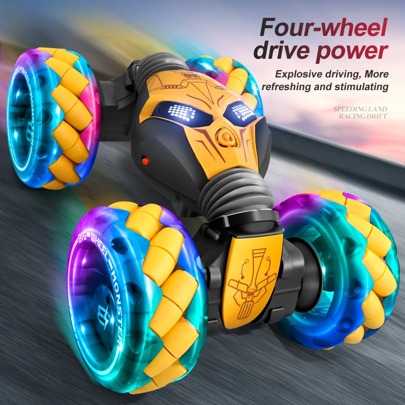 2,4G Twist Stunt CAR RC CAR RC DRIFT Auto s hudobnou LED svetlá gesto rádio diaľkové ovládanie 360 ​​° otáčajúce kúsky automobilových hračiek darček