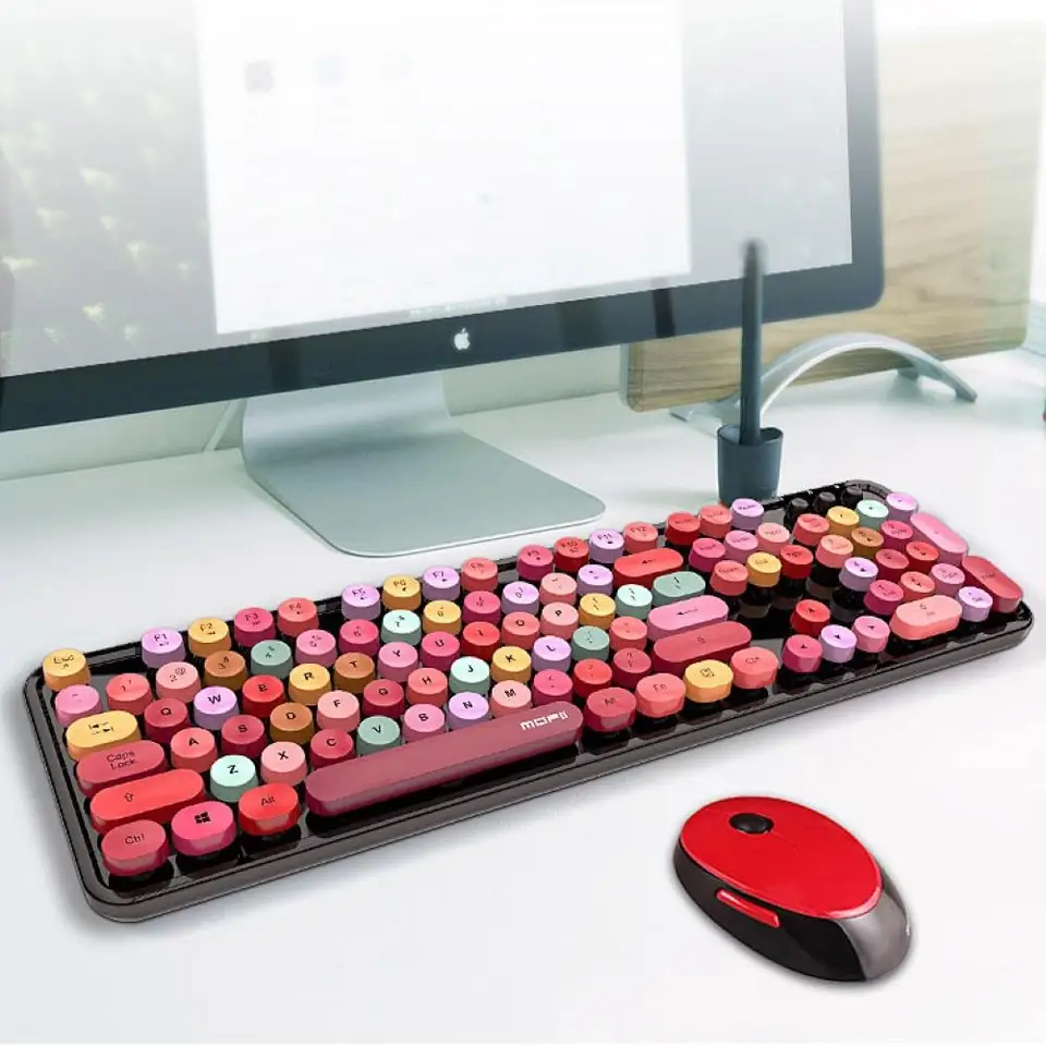 2.4g Wireless Keyboard a Gamer Mouse Mini Multimedia Keyboard Mouse Set pre notebook prenosný počítač PC