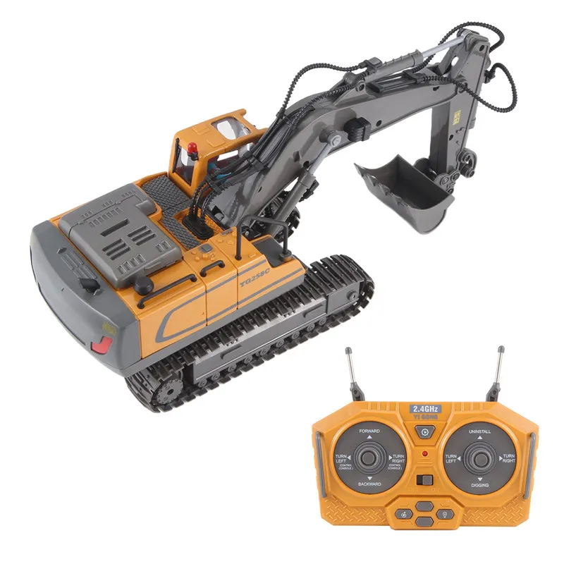 2.4g Wireless RC Excavator Diaľkové ovládanie RC Truck Crawler Truck Electric Engineering Hračky pre deti pre deti