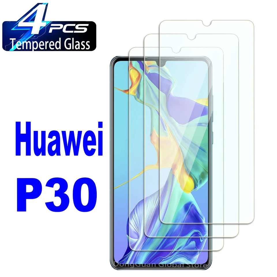 2/4ks 9H chránič obrazovky pre Huawei P30 HD Tempered Glass Film