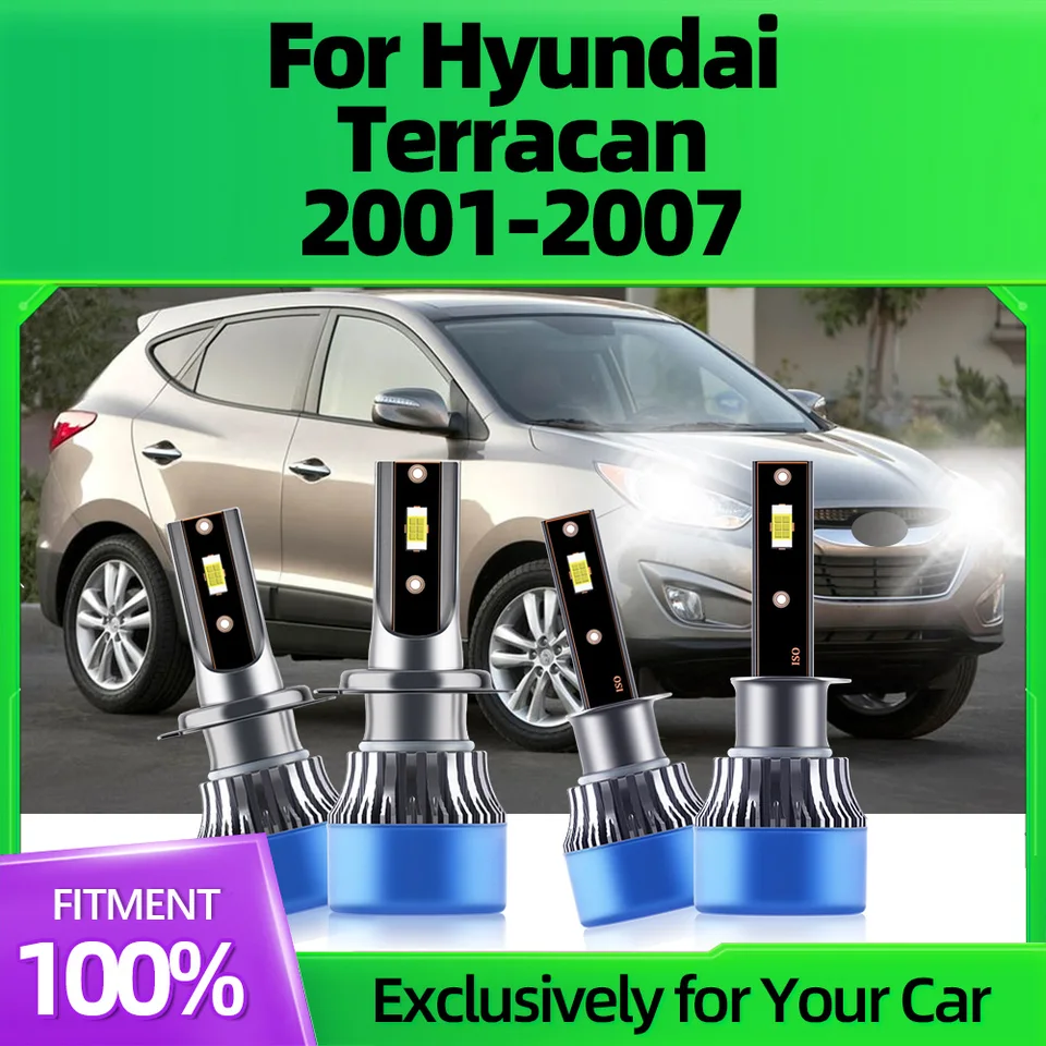 2/4ks LED svetlomety 80W Vysoko kvalitné automatické lampy 3570 CSP Chips pre Hyundai Terracan 2001 2002 2003 2004 2005 2006 2006 2007