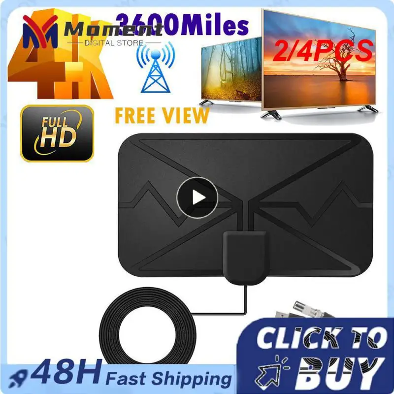 2/4ks míle míle inteligentná televízna anténa 4K 25dB Digital DVB-T2 1080p letecký pre