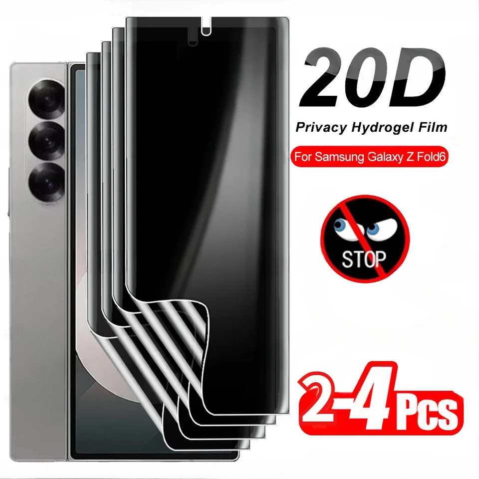2-4ks ochrana súkromia hydrogélu pre Samsung Galaxy Z Fold 6 Anti-Spy/PEEP Screen Chránič nie sklo Samung Zold6 Zold 6-Fold6 5G