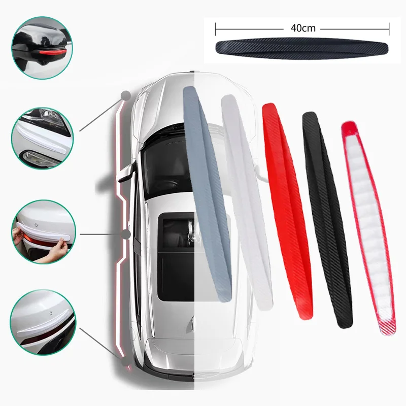 2/4ks predný zadný nárazník Univerzálny rohový chránený ochranný kryt auto proti kolízii Ochrana dekorácie Decora