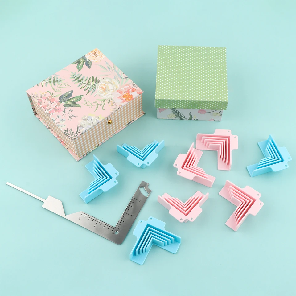 2-4ks/set Creative Corner/Roh/deliaca zostava svorky 1/1,5/2/3 mm široké rohové príručky pre škatuľu na výrobu nástroja na zadržiavanie rohu Cartonnage