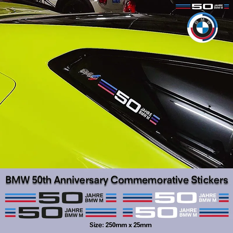 2/4ks tri farebné autá Trunk Styling Duins Exterior Decor Stickers for BMW M Performance M3 m6 m2 x1 x2 x3 f10 E30 E39