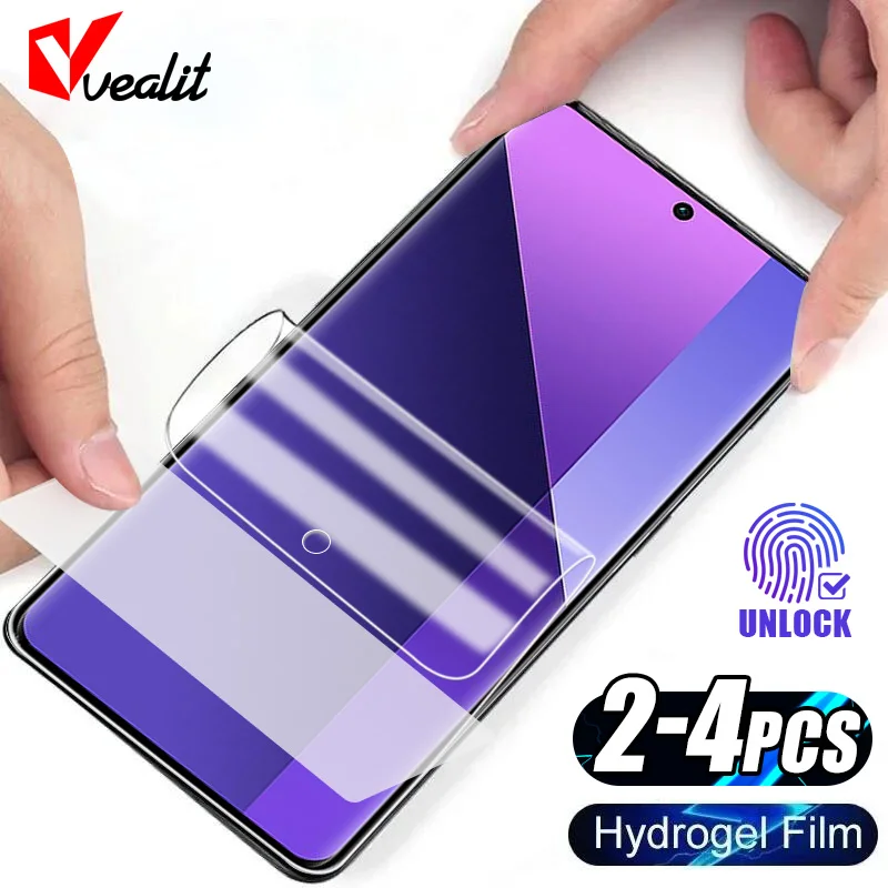 2-4ks zakrivený HD Hydrogel Film pre Xiaomi Redmi Note 13 Pro Plus chrániče obrazovky pre Redmi 13 12 5G 13R 13C 12C A3X nie sklo