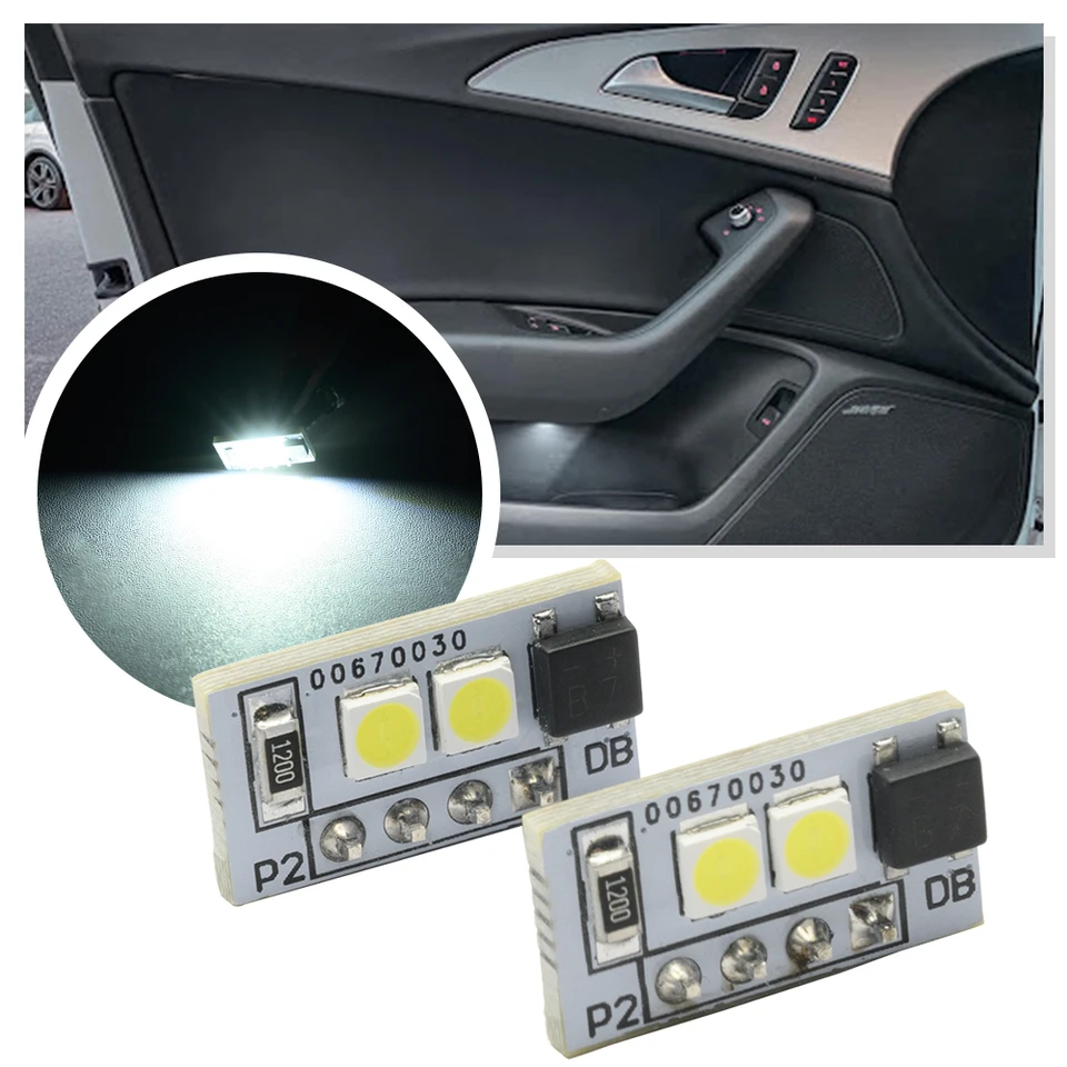 2/4x Skladovacie svetlo pre ukladanie karty LED dvere pre Audi A6 C7 RS6 A7 S7 RS7 A8 S8 TT Seat Leon Rapid VW T6 Touareg Atmosféra Lamp