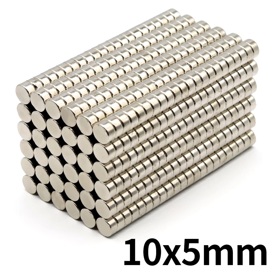 2/5/10 PCS 10x5 Neodymium magnet 10 mm x 5 mm NDFeb Round Round Super silné silné trvalé magnetické imány disk 10*5