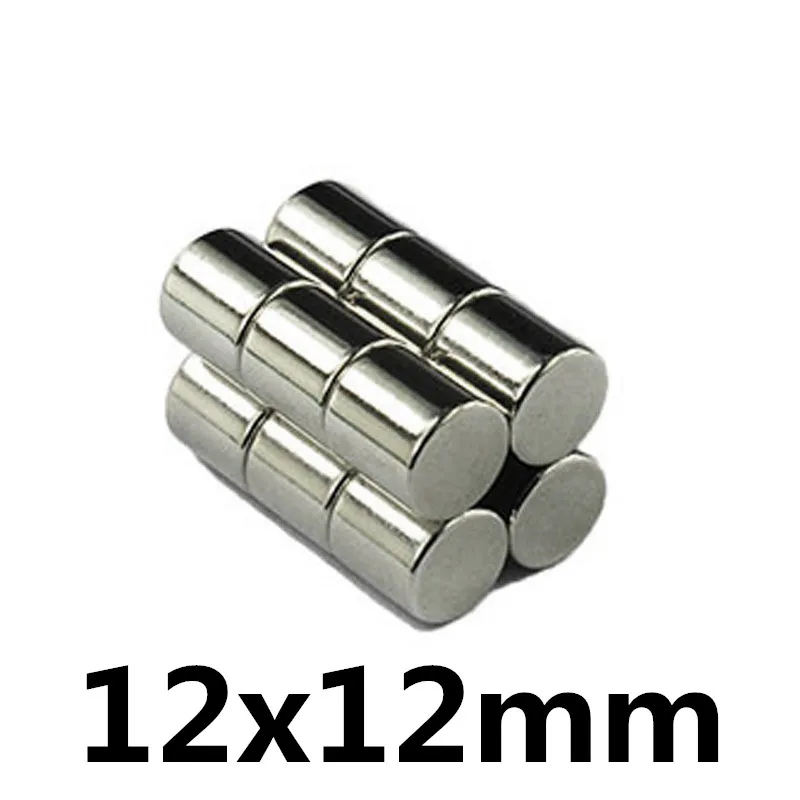 2/5/10ks 12x12 mm Super silné silné magnetické magnety Trvalé neodymiové magnety 12 mmx12mm malý okrúhly magnet 12*12 mm