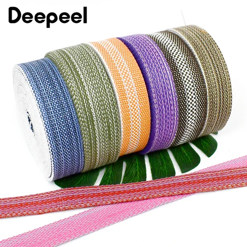 2/5/10M 25-34 mm Jacquard Cotton Webbing Lace Ribbon na šitie odevov batožinové topánky dekorácie pásky DIY doplnky