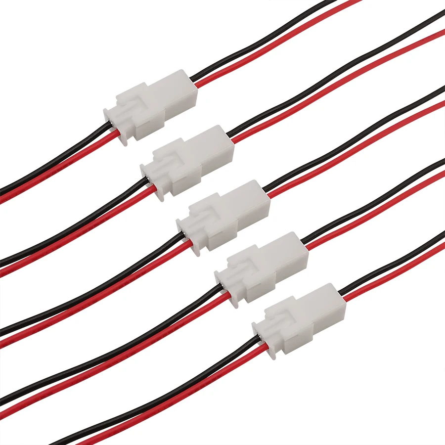 2/5/10pair XH2,54 XH 2,54 mm 2 PIN MÁMI SMENový konektor kábla s káblami PLUG JST Pitch 2,54 mm xH zástrčka dlhé 20 cm 26awg