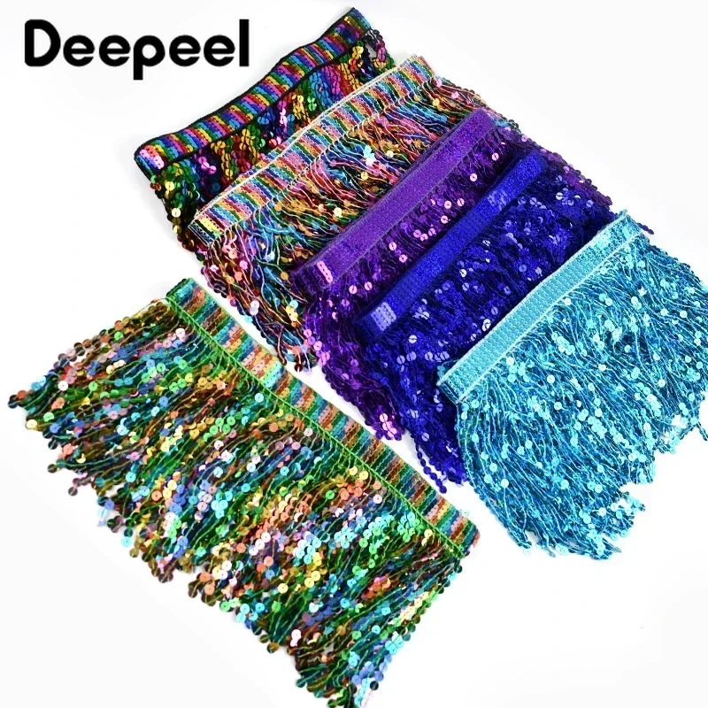 2/5/9 metrov 16cm flitry Tassel Fringe Lace Tink na šitie závesy latinské oblečenie látky DIY Dekoratívne stuhy doplnky